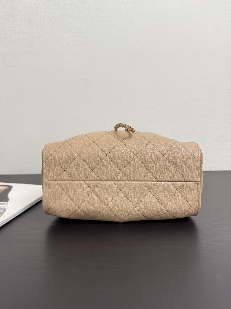Chanel Quilted Drawstring Tote Bag