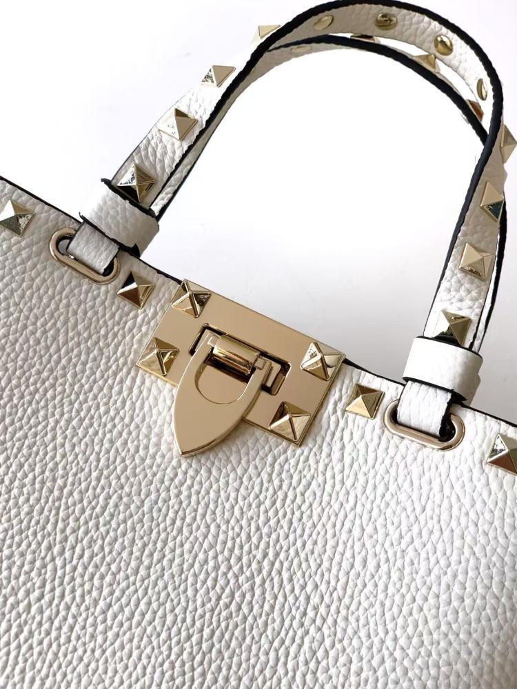Valentino Garavani Rockstud Mini Leopard Print Calfskin Bag