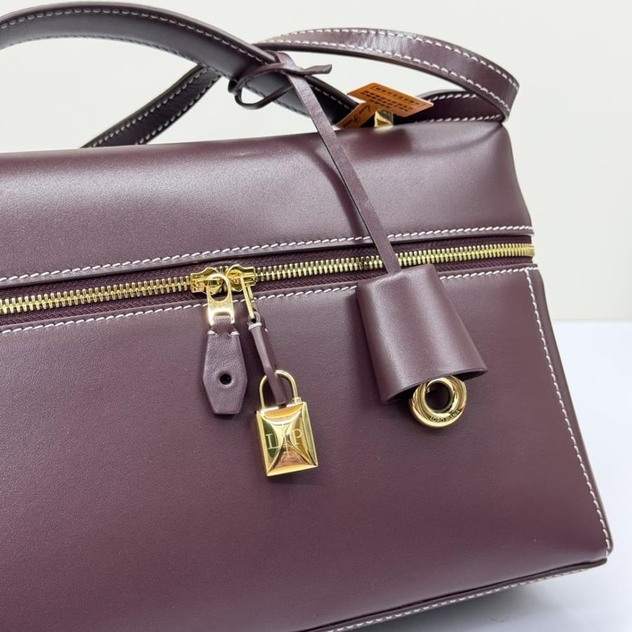 Loro Piana Extra Smooth Leather Top Handle Bag