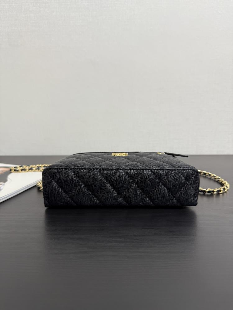 Chanel Quilted Grained Leather Vanity Case