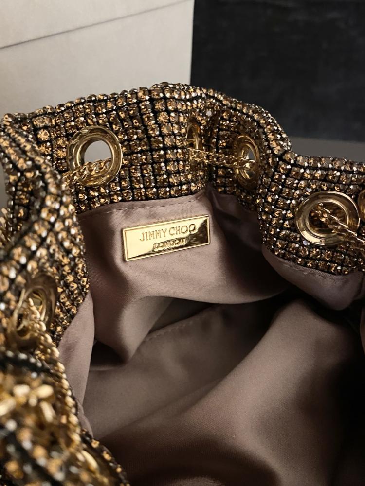 Jimmy Choo Bon Bon Embellished Bucket Bag