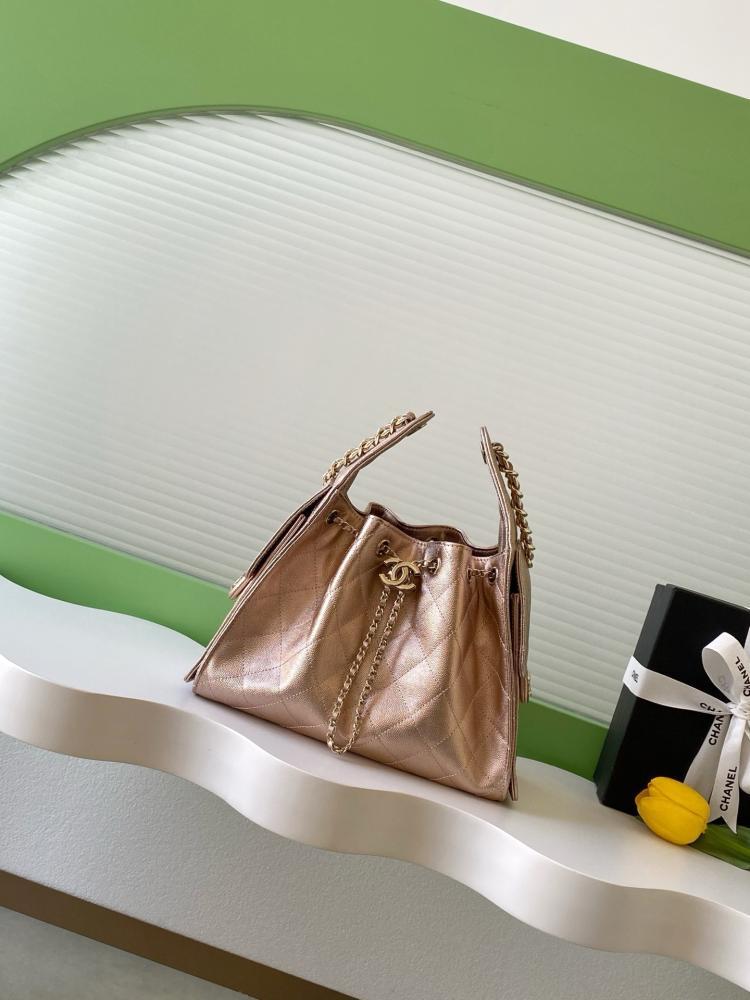 Chanel AS5293 Quilted Hobo Drawstring Bag