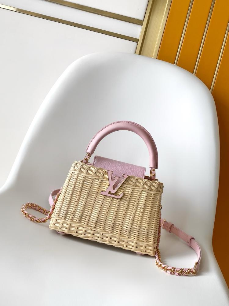Louis Vuitton Capucines Wicker Leather Bag