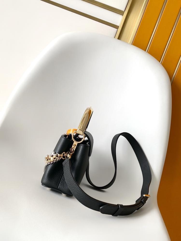 LV Capucines Mini Bag with Chain Detail