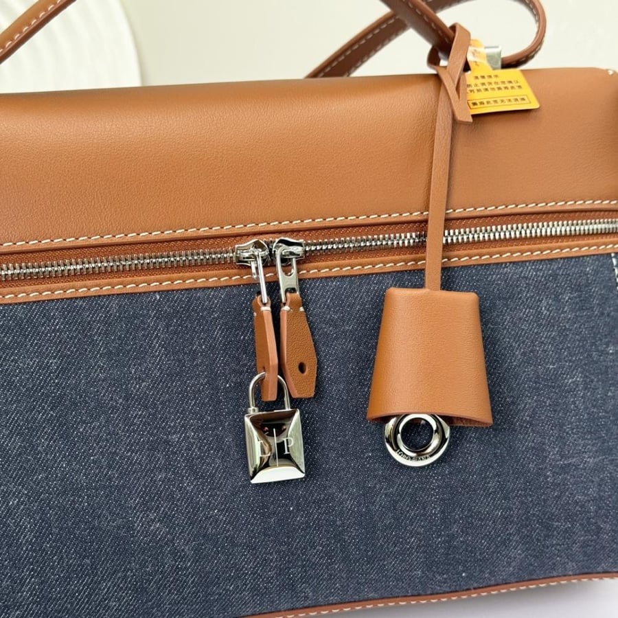 Loro Piana Extra Smooth Leather Top Handle Bag