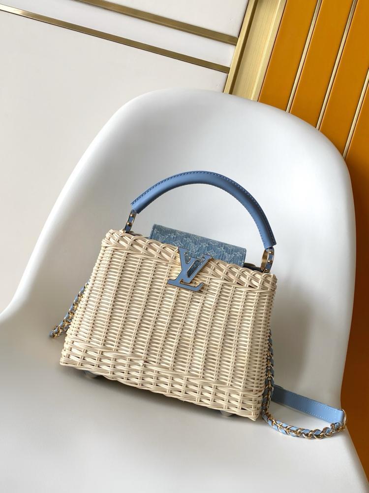 Louis Vuitton Capucines Wicker Leather Bag
