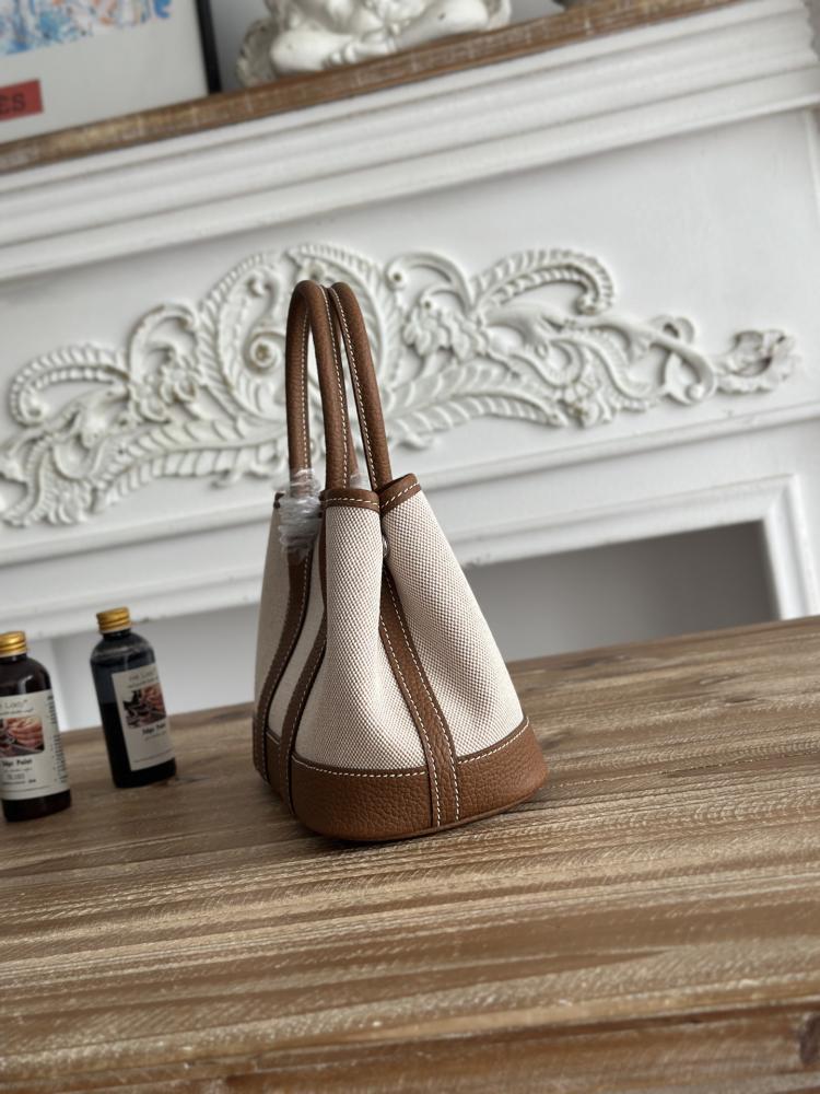 Hermes Néo Garden Party Mini 23 Canvas & Leather Bag