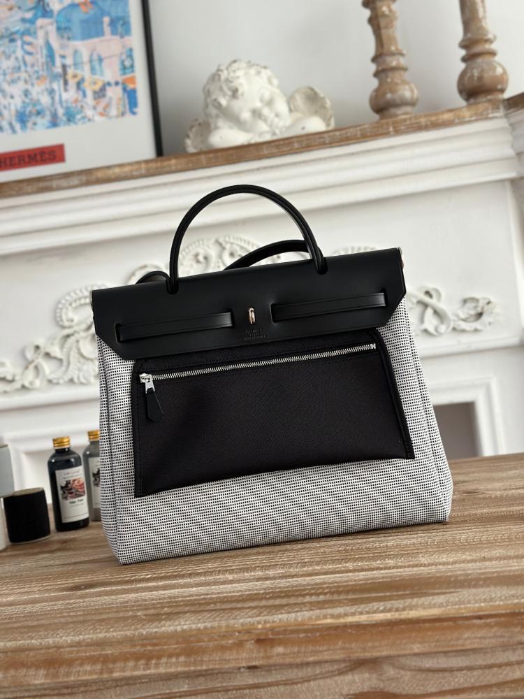 Hermes Herbag Zip 31 (Printed & Patterned Canvas Edition)