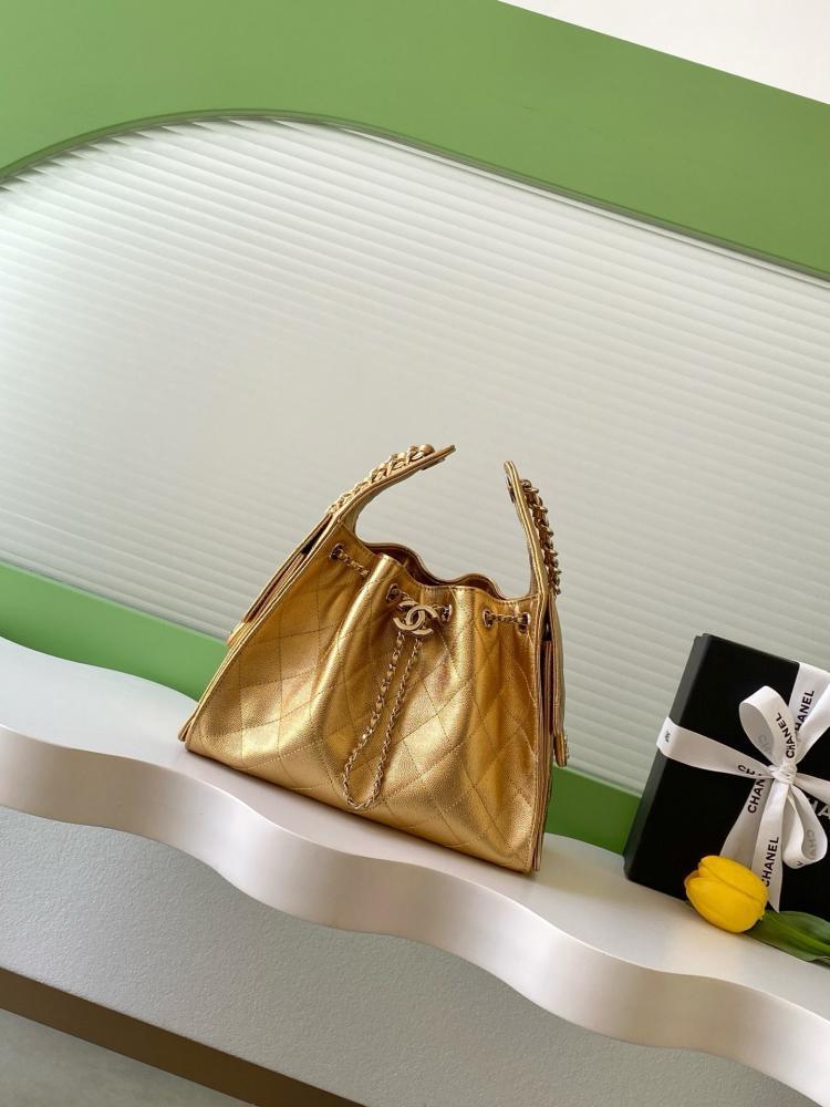 Chanel AS5293 Quilted Hobo Drawstring Bag