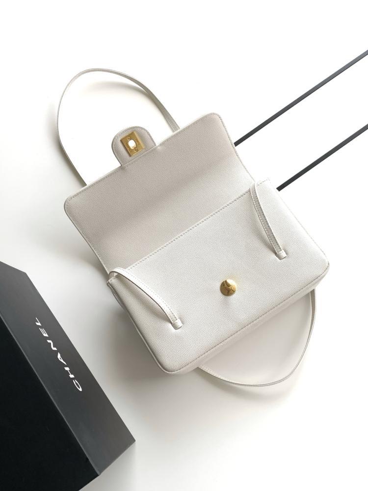 Chanel Grained Leather Flap Shoulder Bag