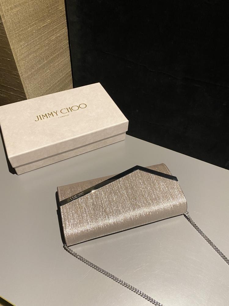 Jimmy Choo Crystal Embellished Clutch Wallet on Chain
