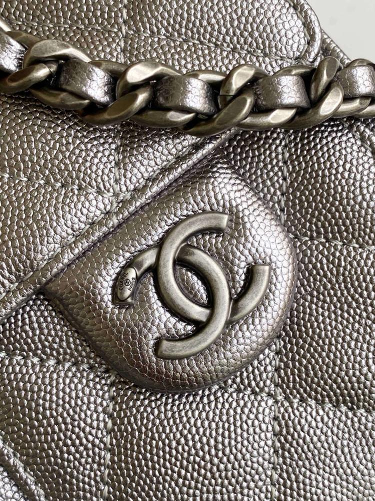 Chanel AS5631 Quilted Hobo Drawstring Bag