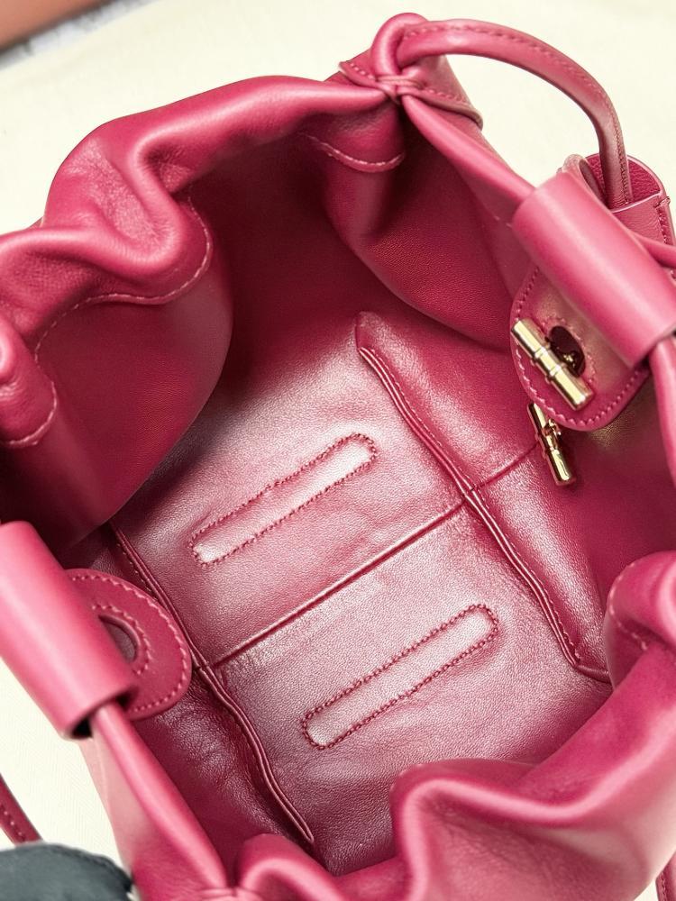 Loro Piana Bale Softy Drawstring Bucket Bag