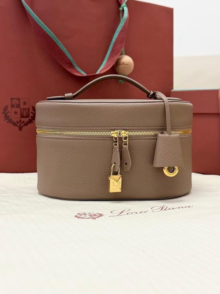 Loro Piana Extra Vanity Case in Plain Grain Calfskin
