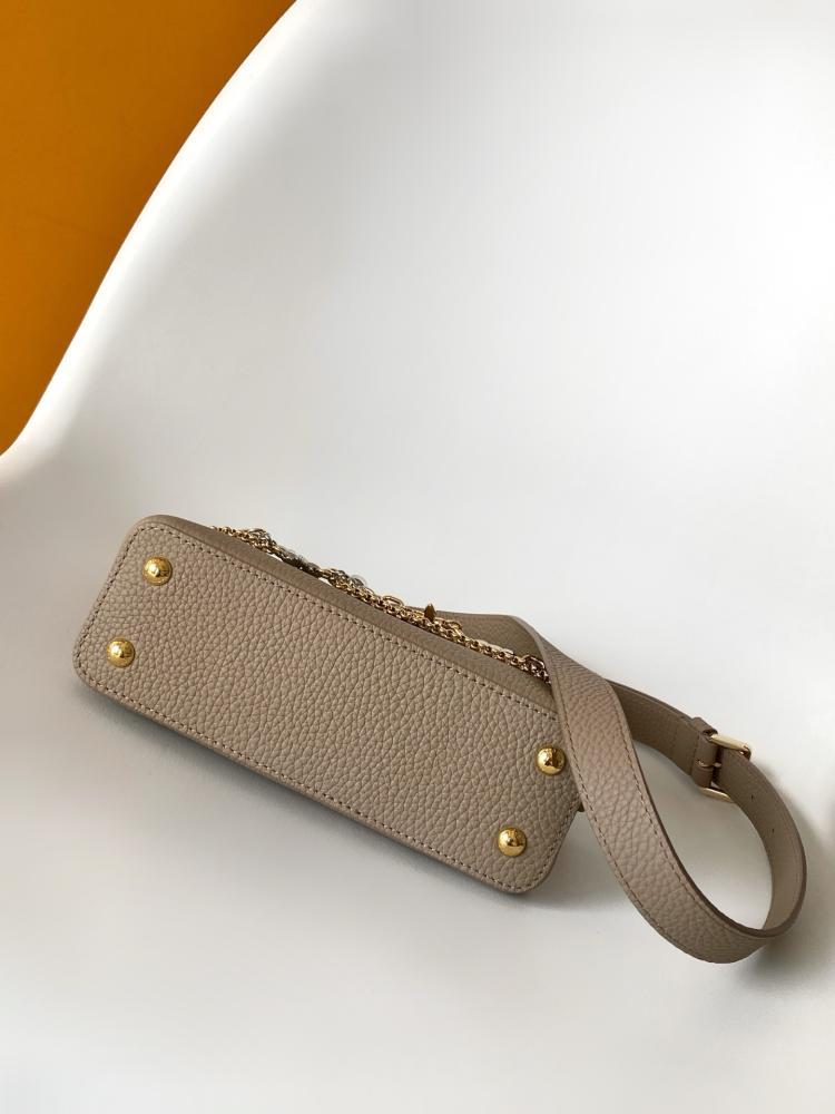 LV Capucines Mini Bag with Chain Detail