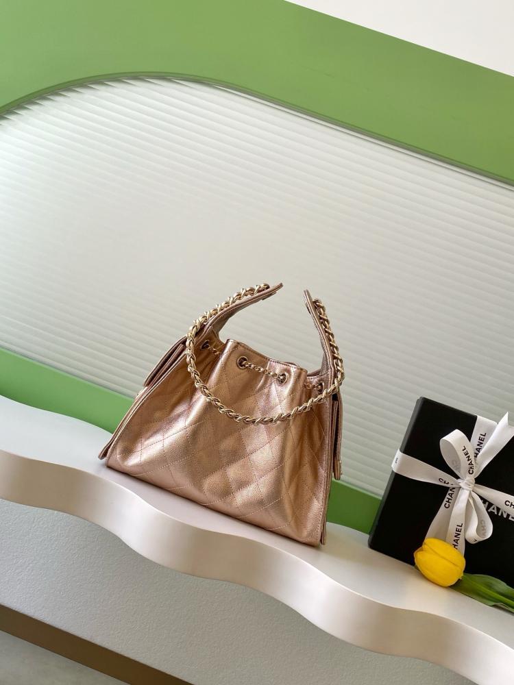 Chanel AS5293 Quilted Hobo Drawstring Bag