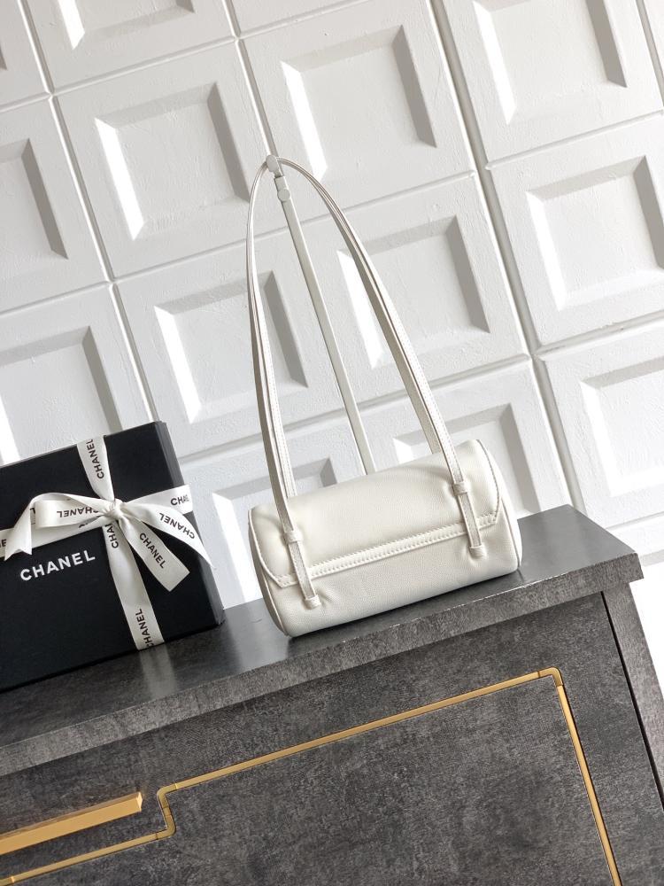Chanel Grained Leather Cylindrical Bag