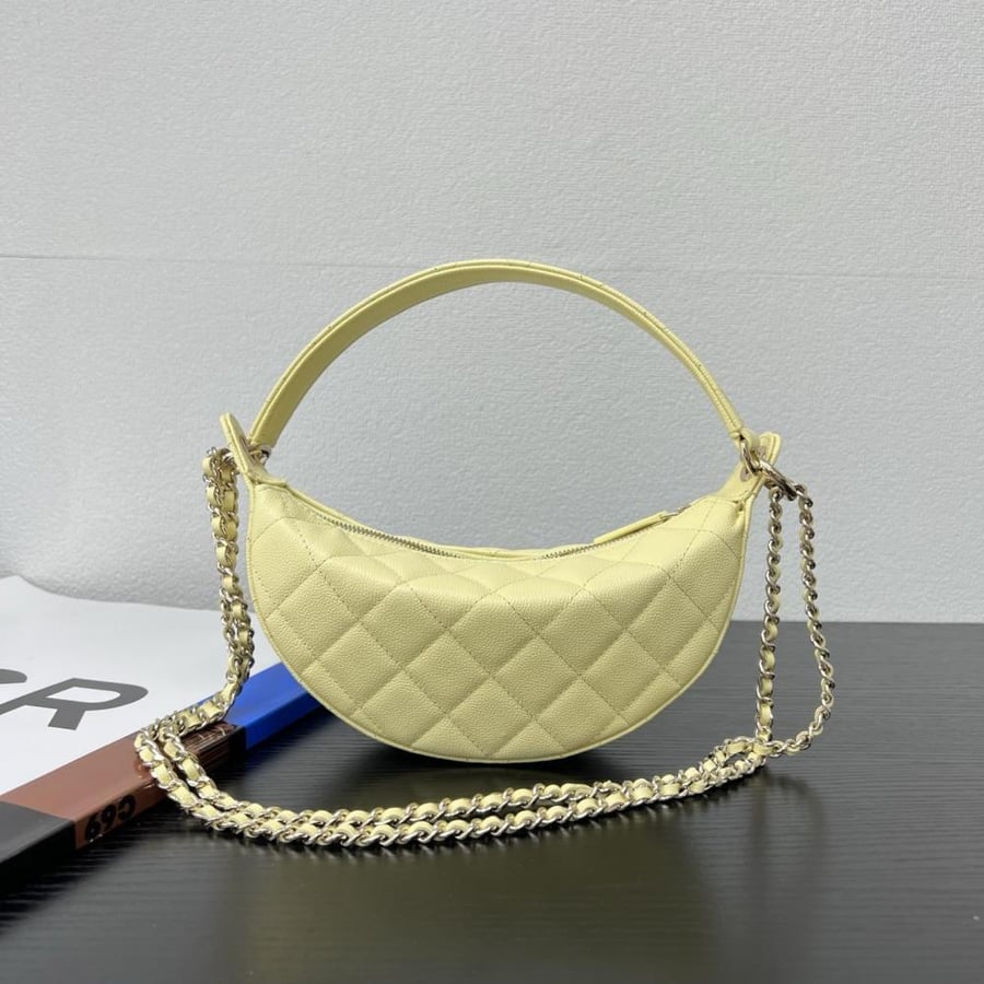 Chanel Quilted Moon Bag