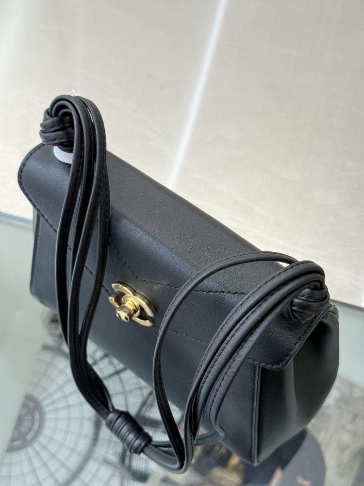 Chanel Smooth Leather Flap Bag with Knotted Straps