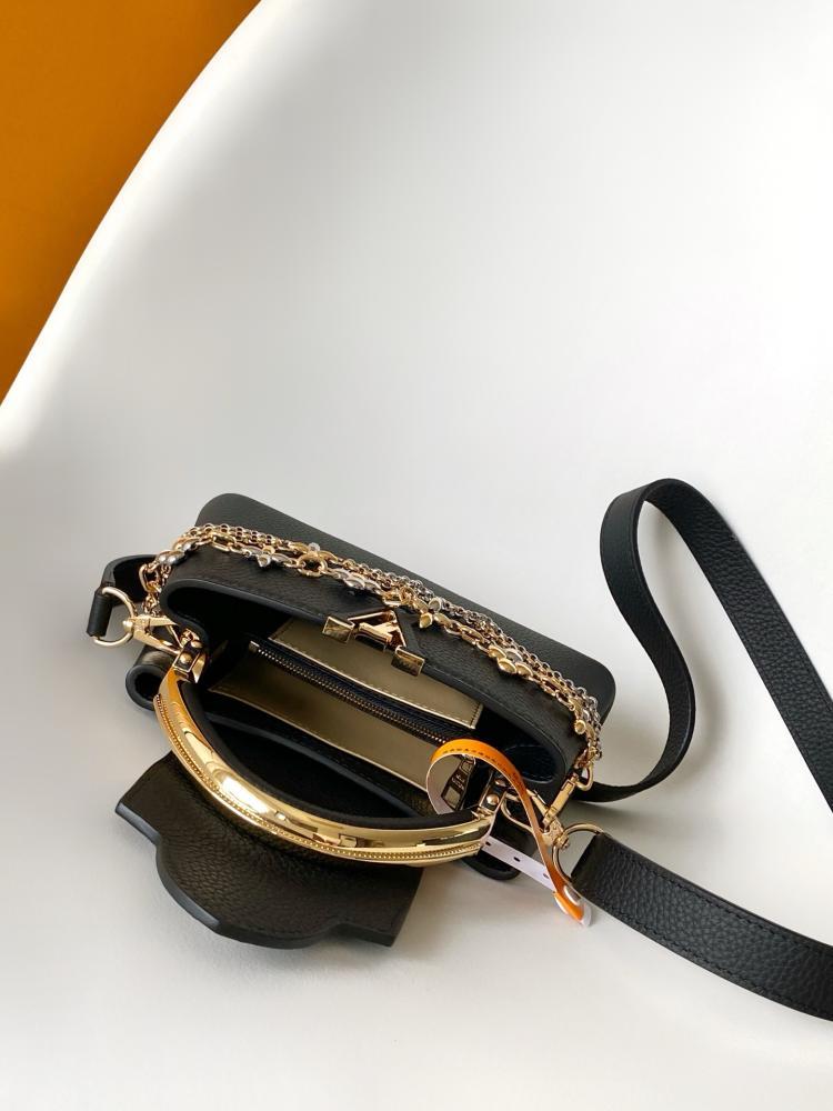 LV Capucines Mini Bag with Chain Detail