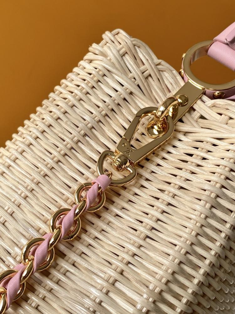 Louis Vuitton Capucines Wicker Leather Bag