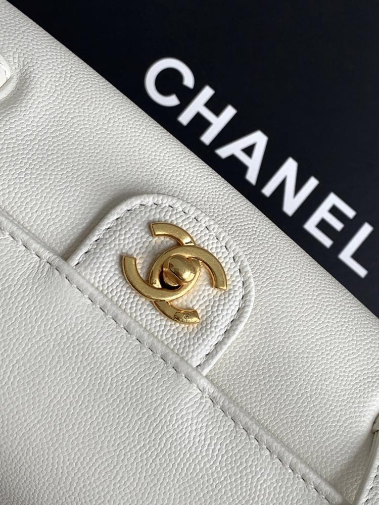 Chanel Grained Leather Cylindrical Bag