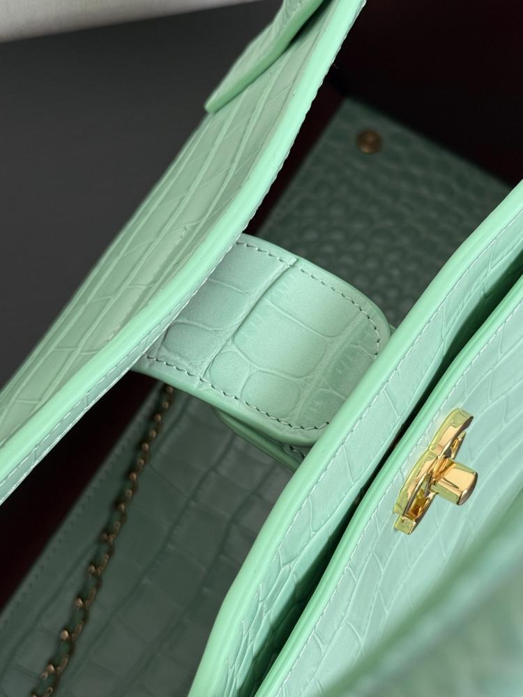 Chanel Croc-Embossed Leather Tote Bag