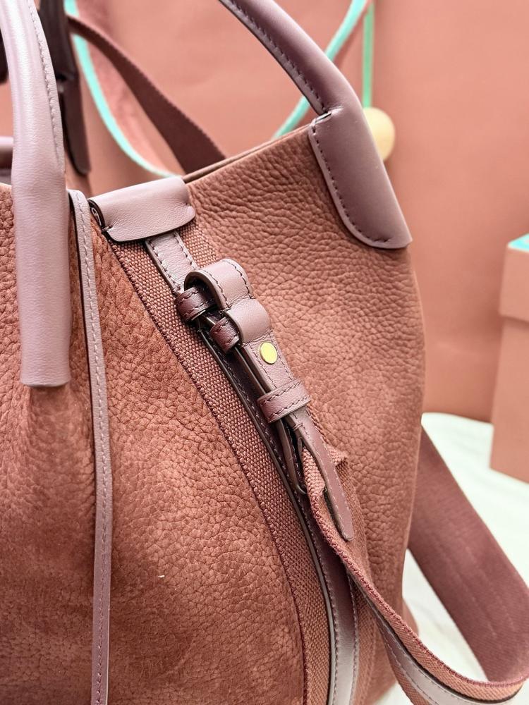 Loro Piana Large Bale Bag in Textured Leather
