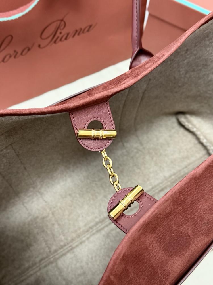 Loro Piana Large Grained Leather Tote Bag