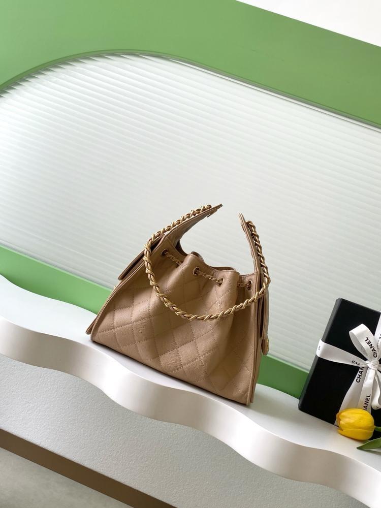 Chanel AS5293 Quilted Hobo Drawstring Bag