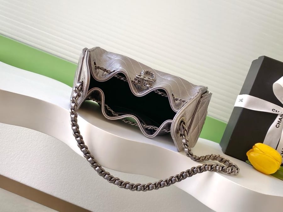 Chanel AS5631 Quilted Hobo Drawstring Bag