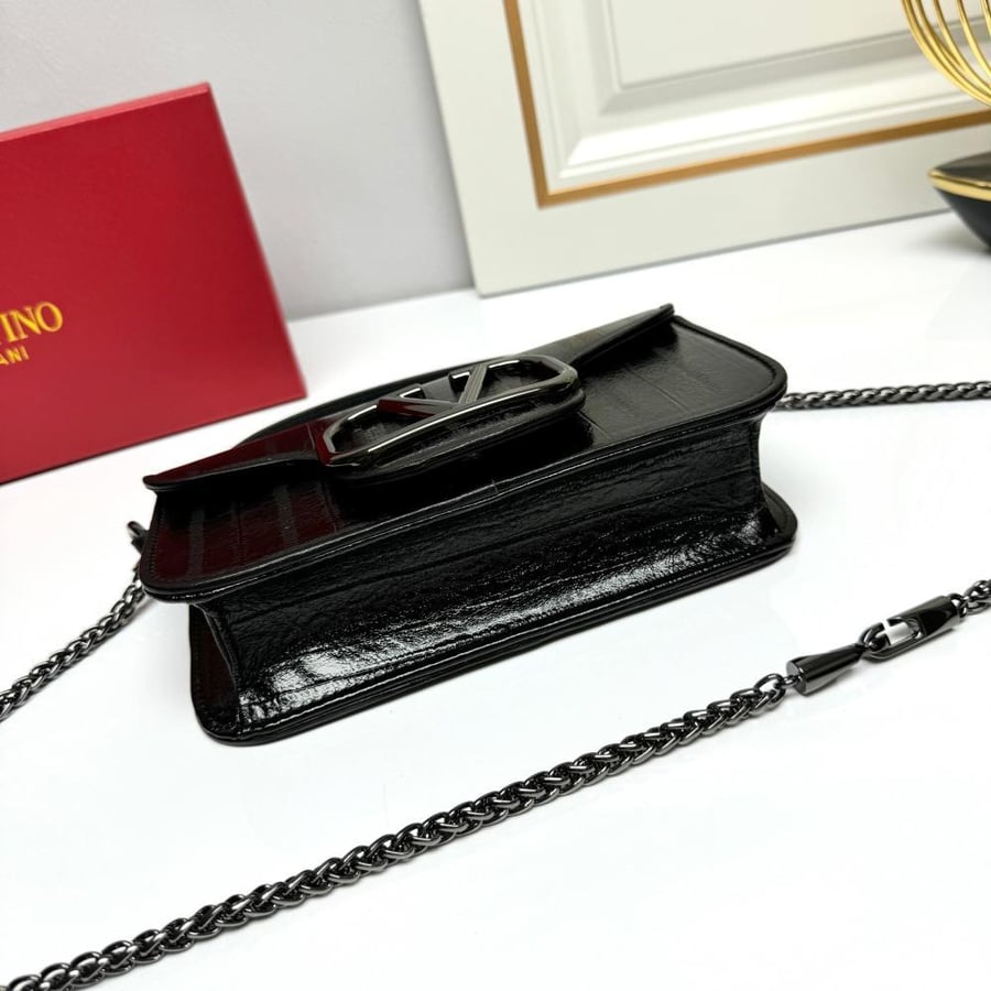 Valentino Garavani Loco Calfskin Leather Bag