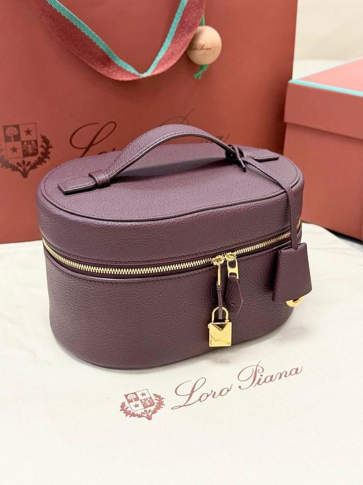 Loro Piana Extra Vanity Case in Plain Grain Calfskin