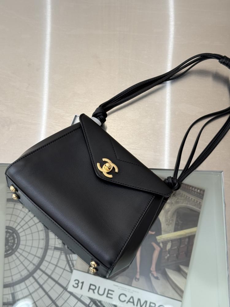 Chanel Smooth Leather Flap Bag with Knotted Straps