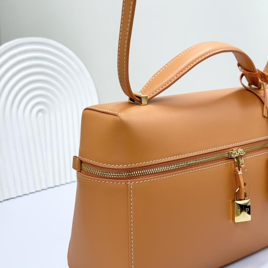Loro Piana Extra Smooth Leather Top Handle Bag