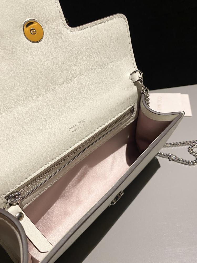 Jimmy Choo Crystal Embellished Clutch Wallet on Chain