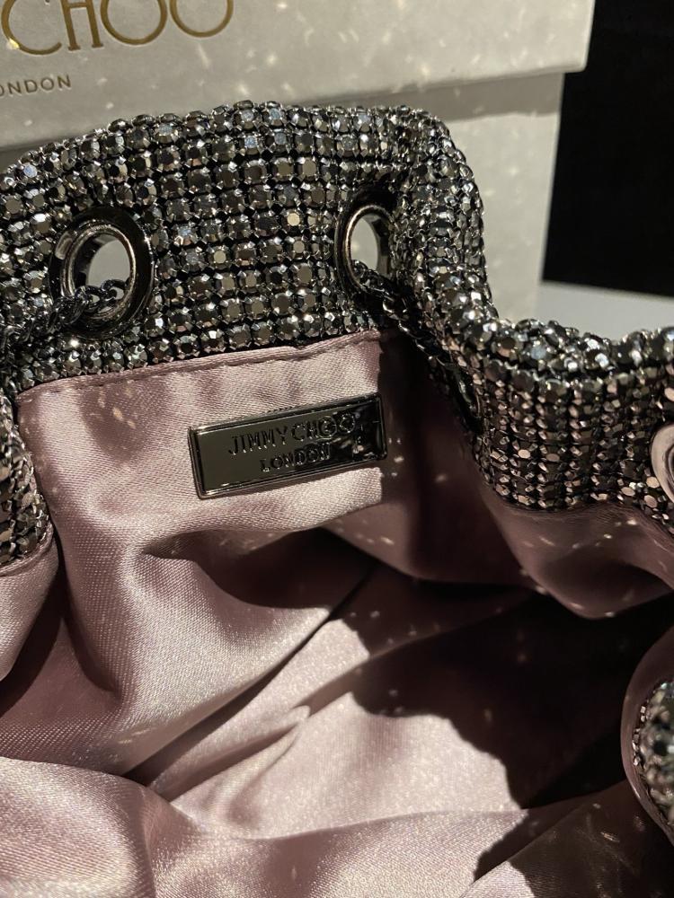 Jimmy Choo Bon Bon Embellished Bucket Bag