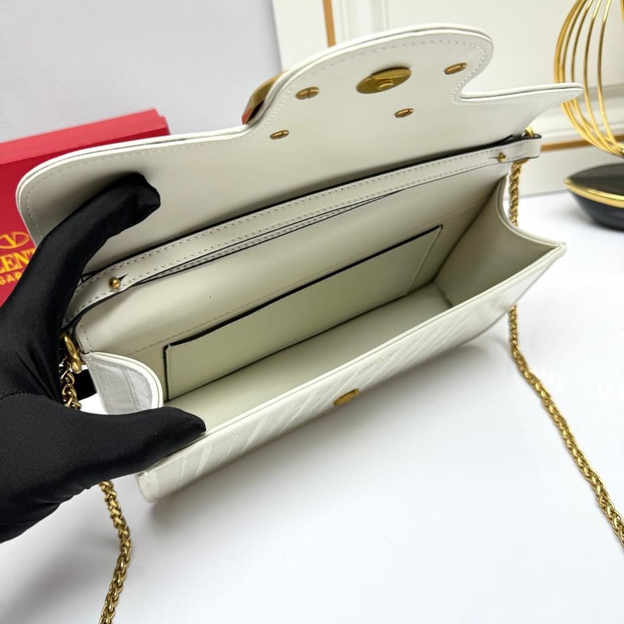 Valentino Garavani Loco Calfskin Leather Bag