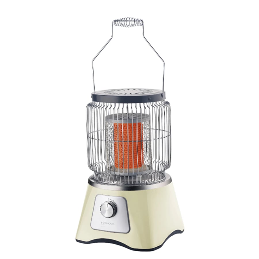 تايفون دفاية كهربائية مدور سيراميك ميتالك اوف وايت TY-10-008OW 2000W