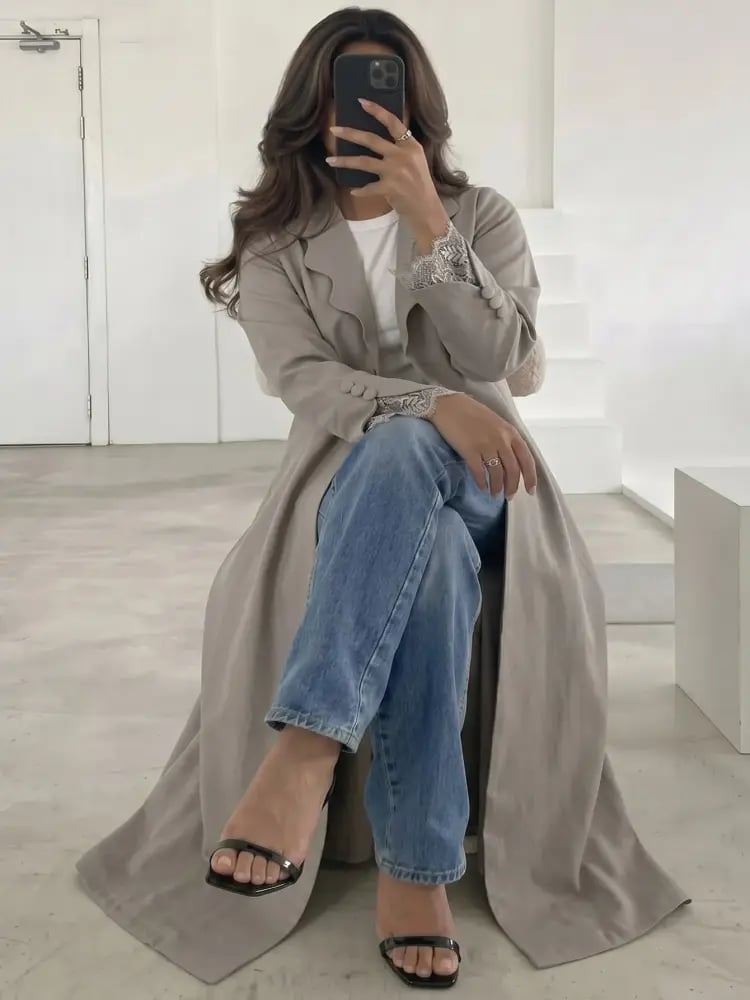 عباية معطف ماكسي