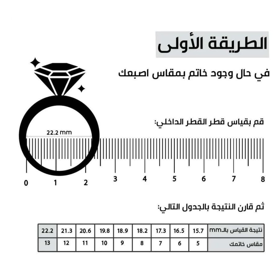 طريقة اخذ مقاس الخاتم