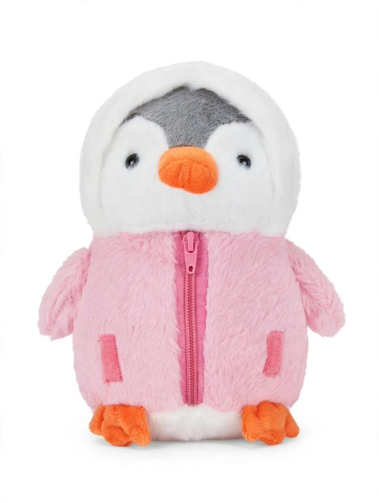 دمية البطريق وردي فاتح محشوة ناعمة كبيرة كيوت 🐧 🩷 🧸