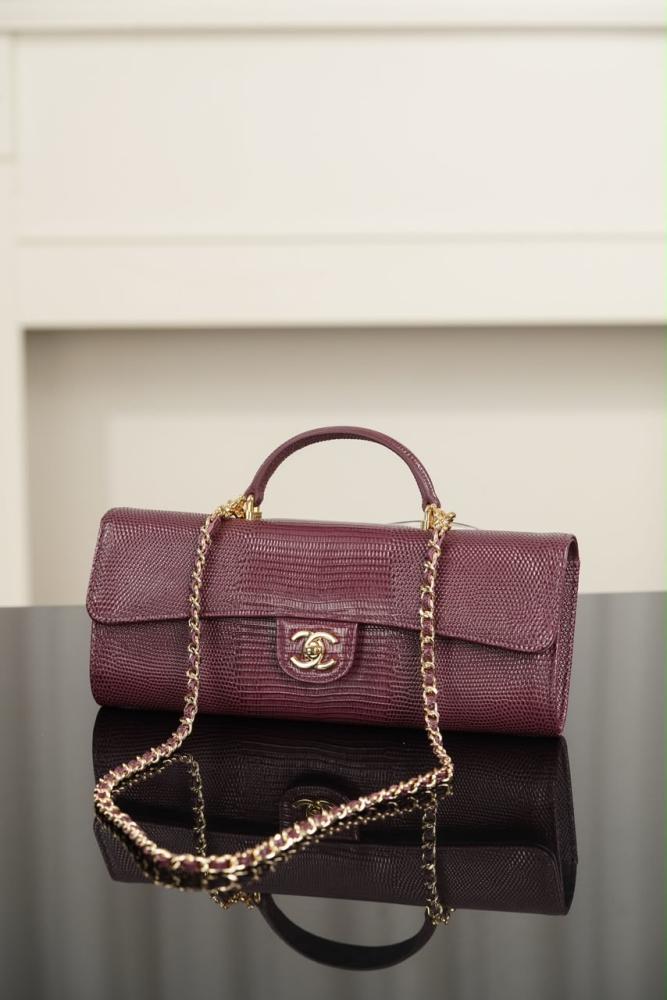 Chanel Long Top Handle Clutch with Chain