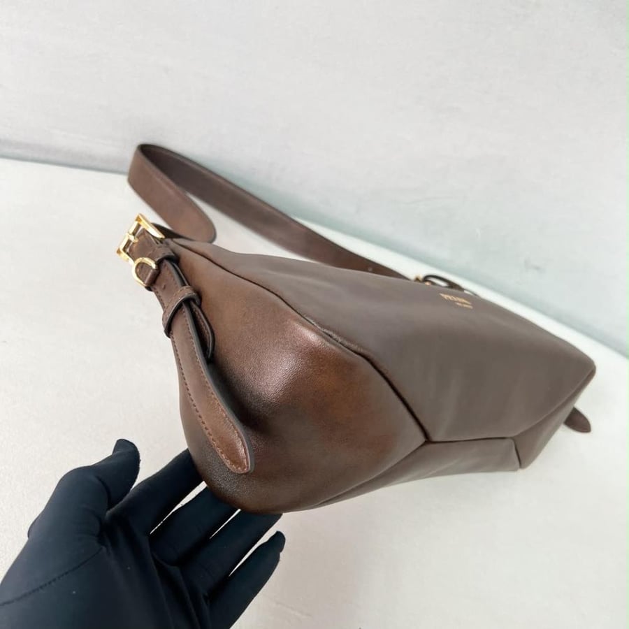 Prada Aimée medium leather shoulder bag