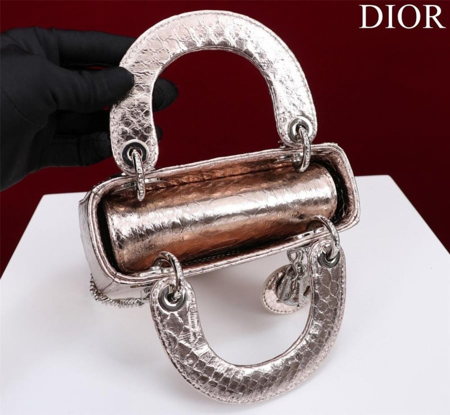 Mini Lady Dior Bag - Python