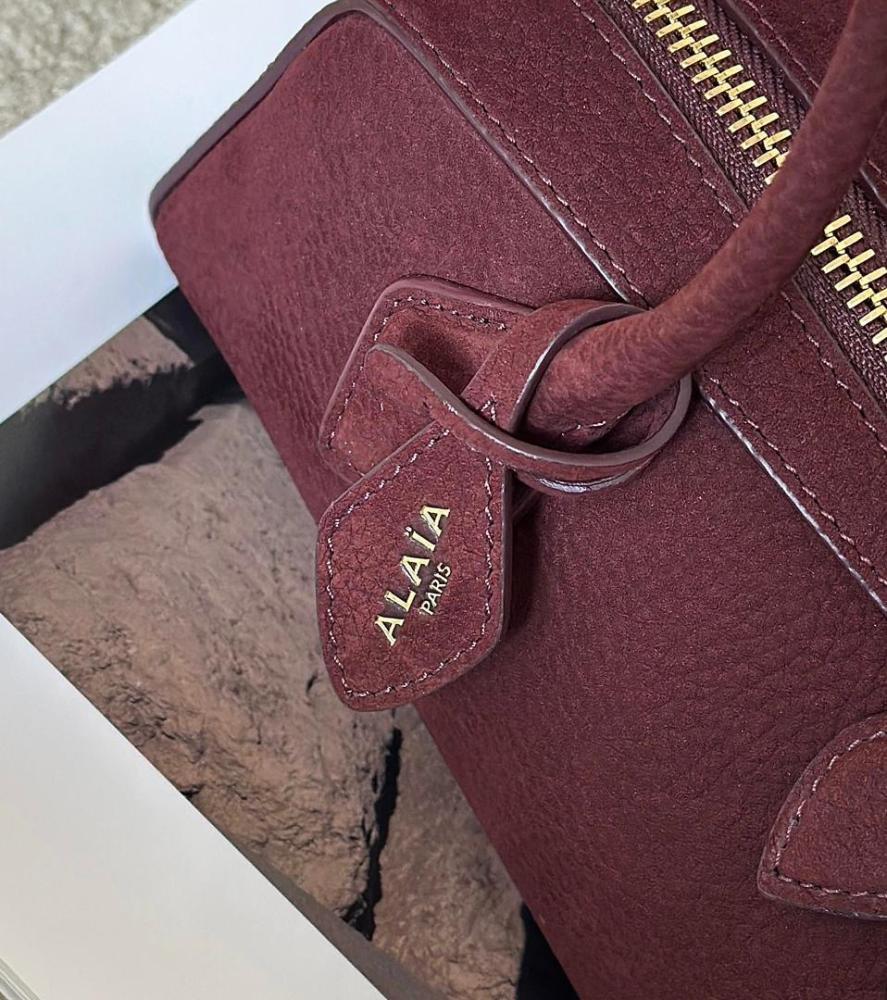 ALAÏA LE TECKEL SMALL BAG IN NUBUCK