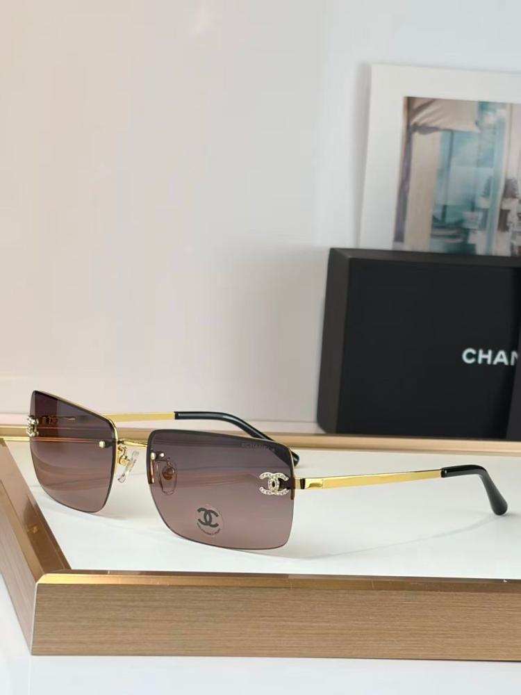 Chanel Vintage CC Rimless Sunglasses