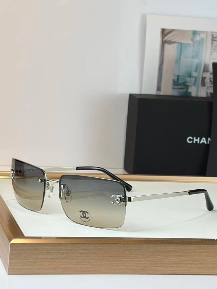 Chanel Vintage CC Rimless Sunglasses