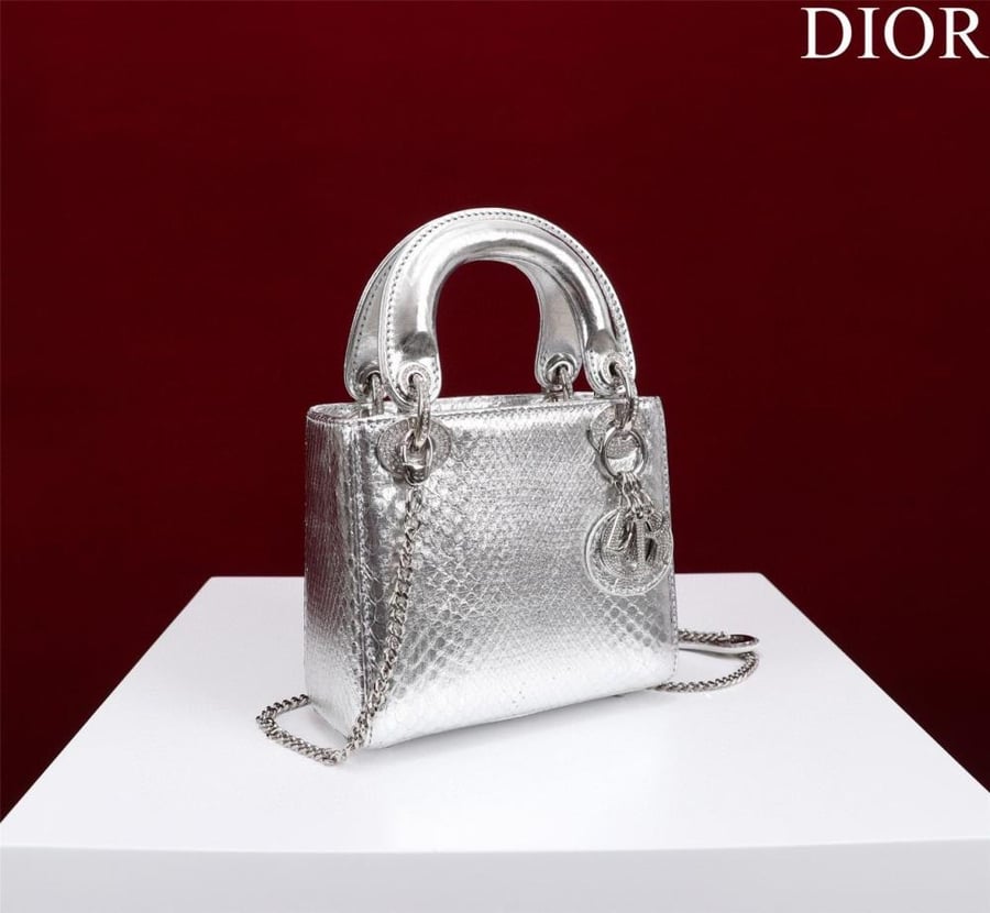 Mini Lady Dior Bag - Python