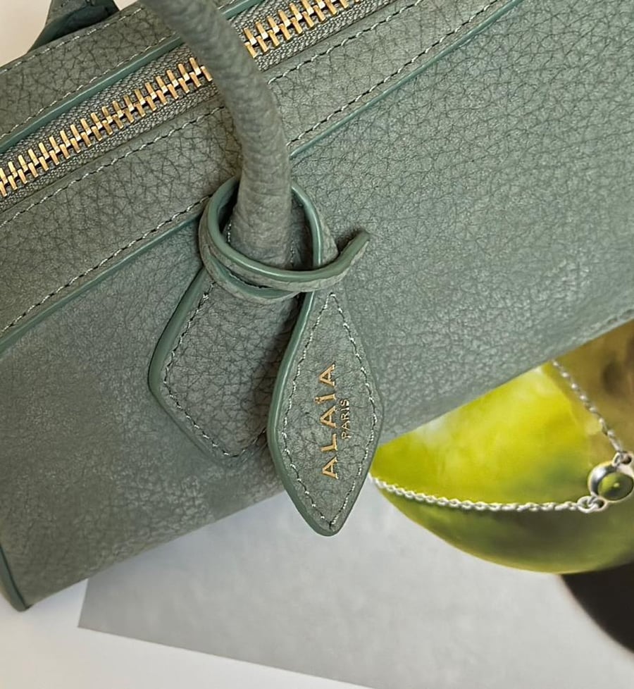 ALAÏA LE TECKEL SMALL BAG IN NUBUCK